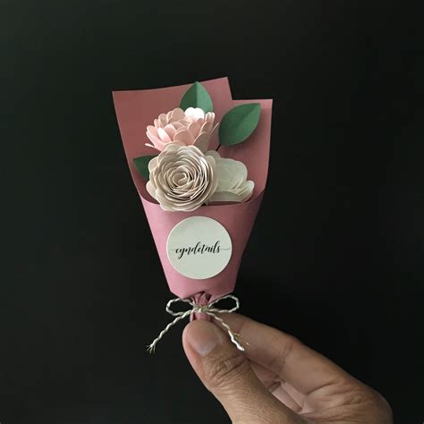 mini flower bouquet handmade  cyndetails ig atcyndetails paper flower bouquet diy flower