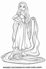 Tangled Rapunzel sketch template