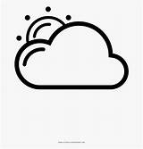 Partly Cloudy Printable sketch template