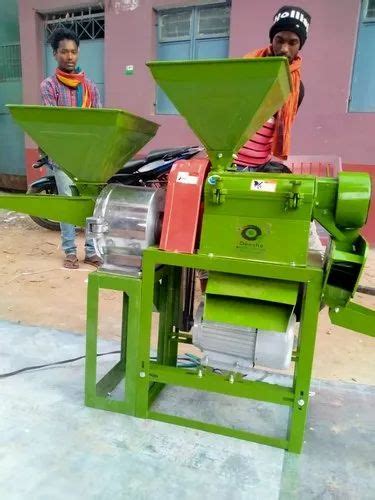 Automatic Combined Mini Rice Mill And Flour And Masala Chakki 3 Hp