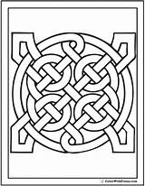 Celtic Coloring Pages Pattern Patterns Designs Easy Scottish Printable Gaelic Irish Adult Kids Color Sheets Colorwithfuzzy Symbols Knots Geometric Flower sketch template