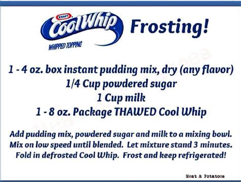 cool whip frosting musely