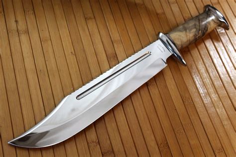 custom dundee style bowie knife  cote custom knives custommadecom