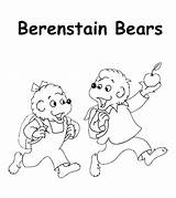 Bears Berenstain Coloring Pages Cartoon Printable Momjunction Cartoons sketch template