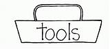 Tool Box Clipart Toolbox Clip Coloring Template Kids Cliparts Empty Tools Chest Pages Use Library Text School Belt Construction James sketch template