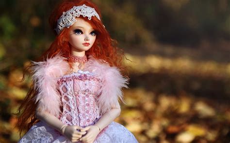 Redhead Doll Autumn Redhead Toy Doll Pink Hd Wallpaper Peakpx