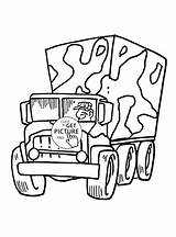 Truck Coloring Pages Army Military Drawing Vehicle Transportation Vehicles Ups Tanker Printable Getdrawings Cartoon Kids Chevy Air Print Wuppsy Lifted sketch template