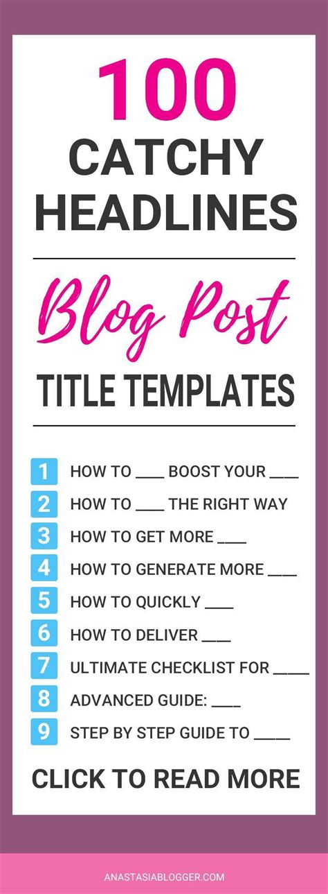 catchy headlines  blog post title templates blog post titles