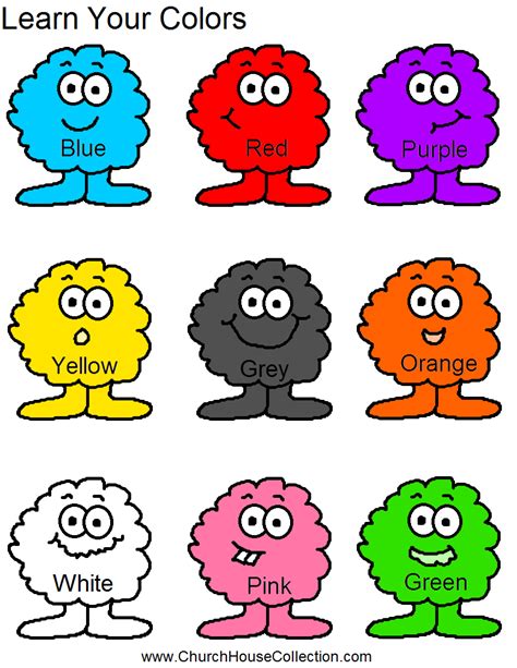 church house collection blog learn  colors  preschool headstart