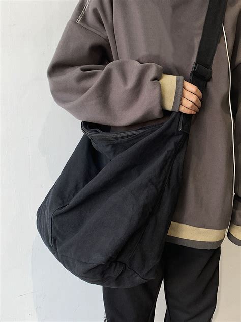 black unisex collar fabric plain hobo bag embellished women bags hobo bag outfit fashion bags