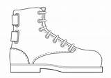 Schoen Kleurplaat Zapato Dibujo Schuh Scarpa Malvorlage Coloriage Chaussure Kleurplaten Ausdrucken Publicdomains Malvorlagen Turnschuhe Vorlagen Leren sketch template