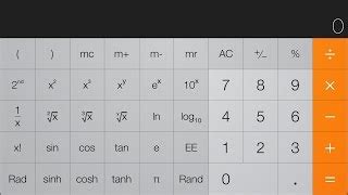 negative exponents  iphone calculator prorfety