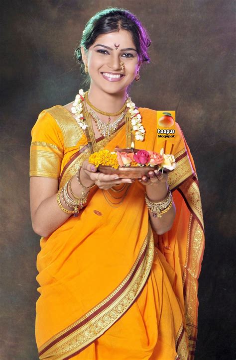 Sonam Pawars Beautiful Photos In Saree Cute Marathi Actresses