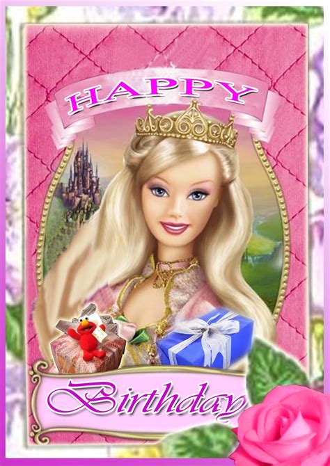 barbie barbie princess printable birthday cards  barbie