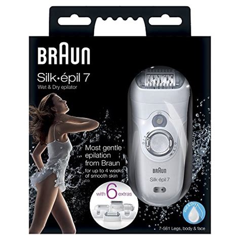 braun silk épil 7 7 561 wet and dry cordless electric hair removal epilator ladies electric
