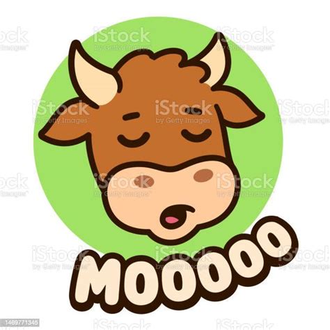 Cute Cartoon Cow Saying Moo Stock Illustration Download Image Now