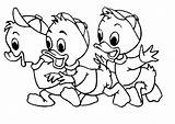 Coloring Duck Donald Pages Disney Cartoon Baby Characters Daisy Cute Printable Colouring Girls Drawing Kids Ducks Girl Print Color Christmas sketch template