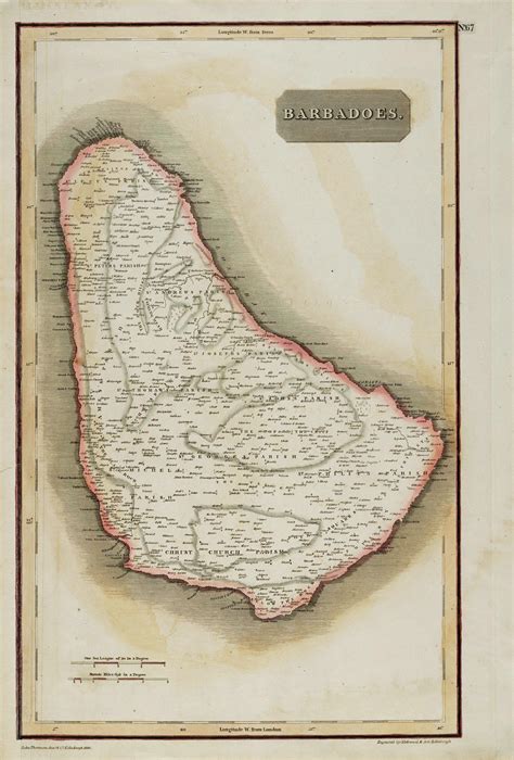 barbados 1817 map