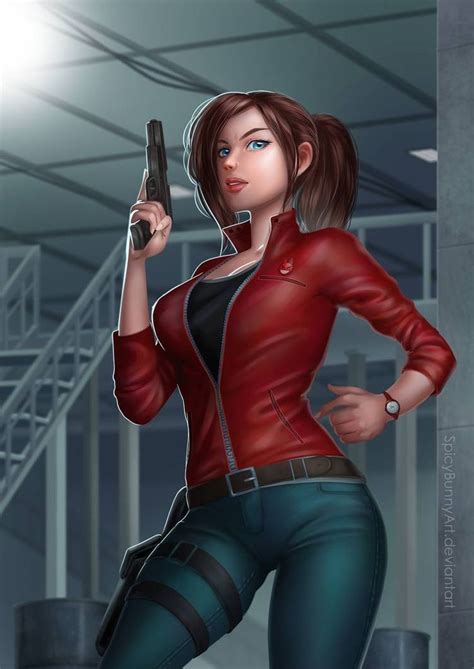 claire redfield by spicybunnyart on deviantart resident evil