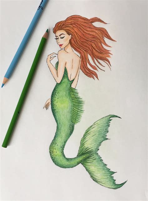 mermaid drawing ideas
