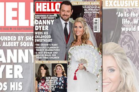 danny dyer s first wedding photograph revealed as joanne