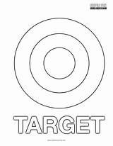 Target Coloring Logo Super Fun sketch template