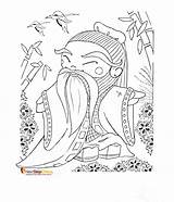 Confucius sketch template