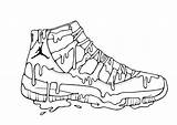 Jordan Drawing Sneaker Air Sketch Template Drawings Sneakers Coloring Pages Draw Low Retro Easy Getdrawings Paintingvalley sketch template