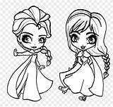 Elsa Frozen Coloring Pages Baby Anna Bargain Printable Princess Disney Clipart Kids Chibi Related Posts sketch template
