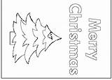 Christmas Cards Coloring Card Printable Templates Kids Print Tags Wish Merry Coloringkids sketch template