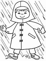 Raincoat sketch template