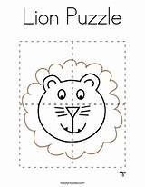 Puzzle Lion Coloring Starts Print Favorites Login Add Twistynoodle sketch template