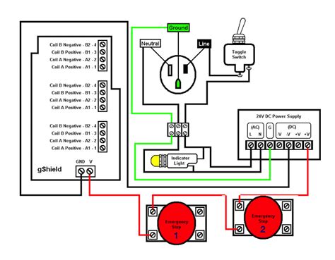 schematic emergency stop button wiring diagram worksly