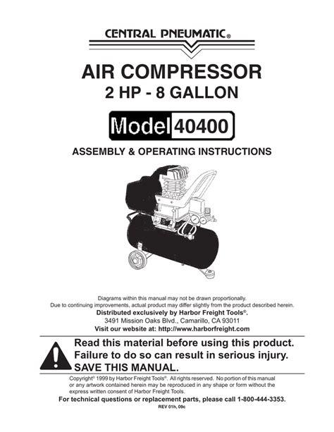 central pneumatic  gallon air compressor parts diagram alternator