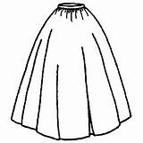 Skirt Long Coloring Drawing Skirts Pleated Getdrawings Patterns sketch template