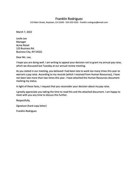 write  appeal letter  examples disciplinary appeal