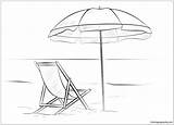 Beach Chair Coloring Pages Umbrella Drawing Printable Scene Draw Color Drawings Kids Lena London Easy Supercoloring Scenes Tutorials Print Sketch sketch template