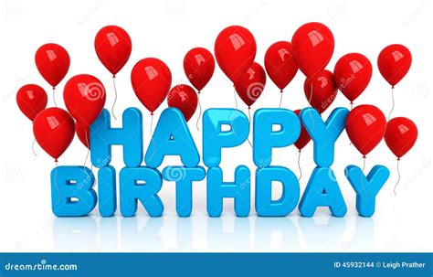 happy birthday  balloons stock illustration image