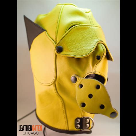 Deluxe Pikachu Style Yellow Leather Hood With Removable