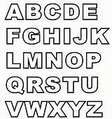 Abc Alphabet Letters Capital Letter Alphabets Coloring Pages Uppercase Printable Templates Printables Color Big Kids Fonts Learn Print Block Straight sketch template
