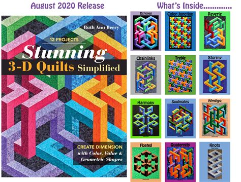 stunning   quilts simplified create dimension  color  geometric shapes