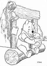 Winnie Coloring Pages Pooh Christmas Disney Cartoon Printable Sheets Colouring Print Coloriage Christmast sketch template