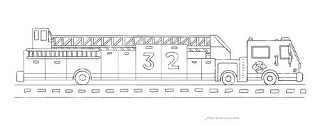 fire truck coloring page ladder truck     fire truck