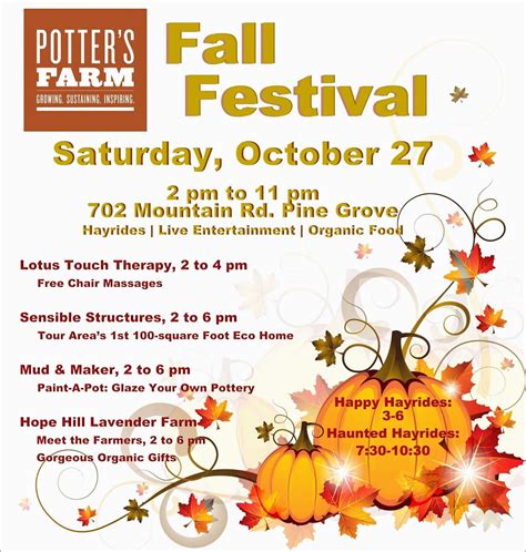 printable fall festival flyer templates  printable