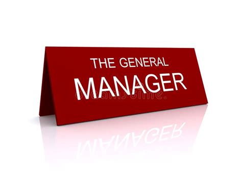 general manager sign royalty  stock photography image