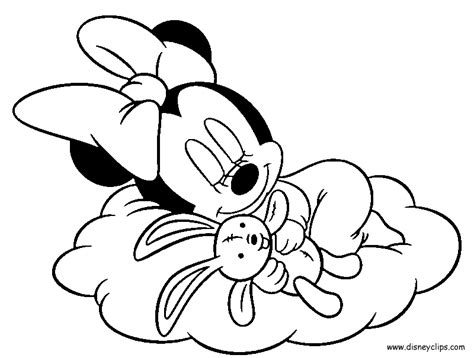 babyminniecoloringgif  baby coloring pages mickey mouse