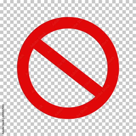empty  symbol prohibition  forbidden sign crossed  red circle