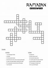 Crossword Ramadan Printable Activities Kids Islamic Maze Activity Islam Eid Clues Basics Includes General Intheplayroom sketch template