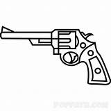 Magnum Gun Easy Guns Drawing Shotgun Draw Getdrawings sketch template
