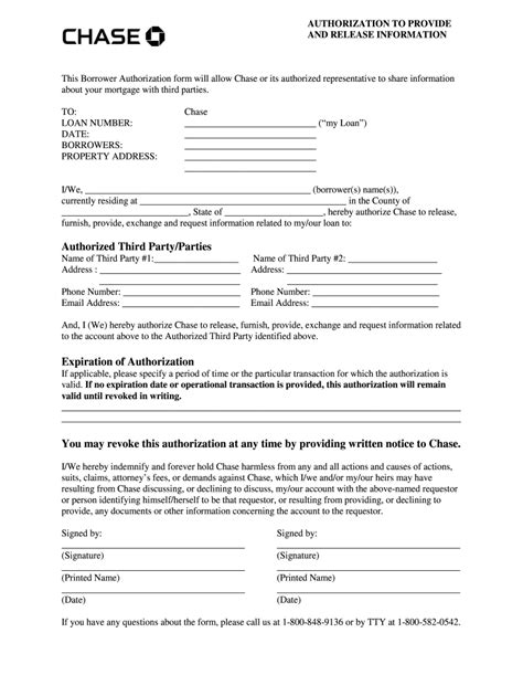 chase authorization fill out and sign online dochub